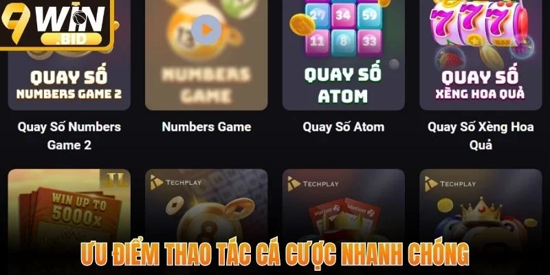 Ưu điểm thao tác cá cược nhanh chóng